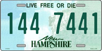 NH license plate 1447441