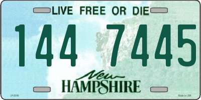 NH license plate 1447445