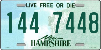 NH license plate 1447448