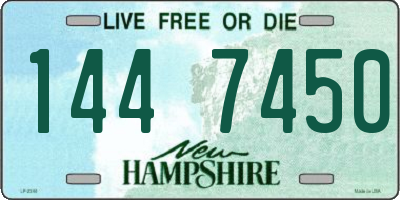 NH license plate 1447450