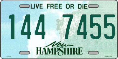 NH license plate 1447455