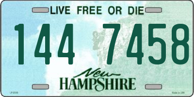 NH license plate 1447458