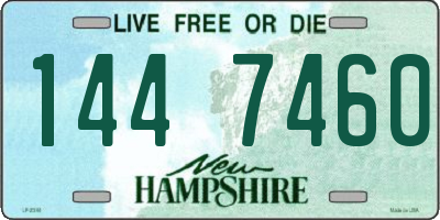 NH license plate 1447460