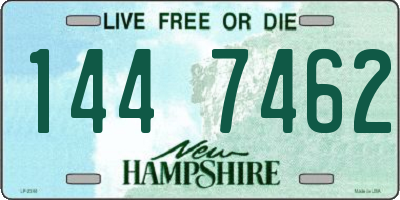 NH license plate 1447462