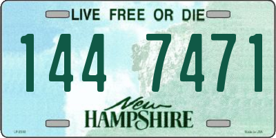 NH license plate 1447471