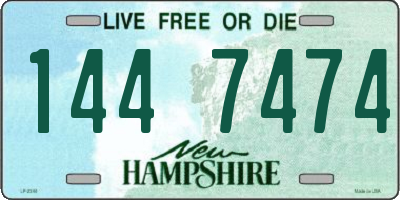 NH license plate 1447474