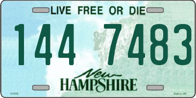 NH license plate 1447483
