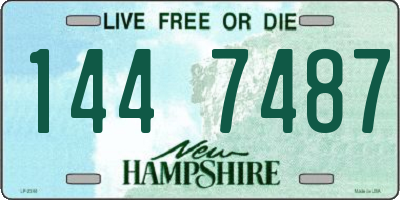 NH license plate 1447487