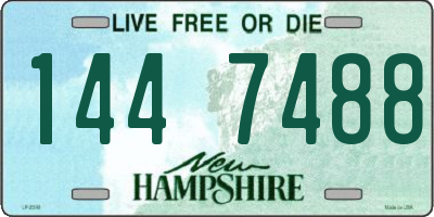 NH license plate 1447488