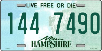 NH license plate 1447490