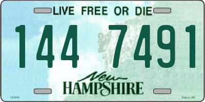 NH license plate 1447491