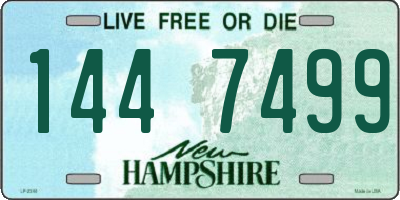 NH license plate 1447499