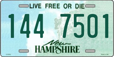 NH license plate 1447501