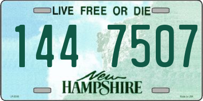 NH license plate 1447507