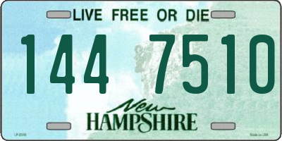 NH license plate 1447510