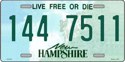 NH license plate 1447511
