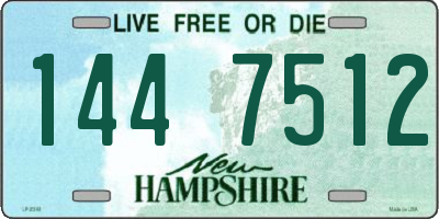 NH license plate 1447512