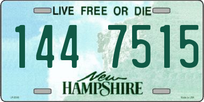 NH license plate 1447515