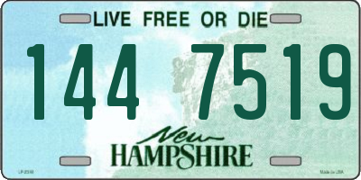 NH license plate 1447519