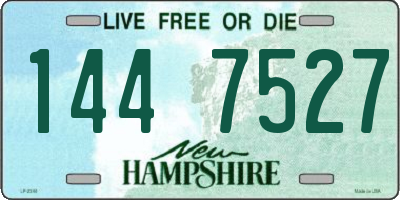 NH license plate 1447527