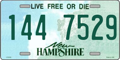 NH license plate 1447529