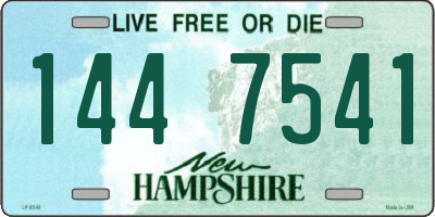 NH license plate 1447541