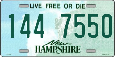NH license plate 1447550