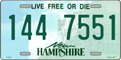 NH license plate 1447551