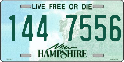NH license plate 1447556
