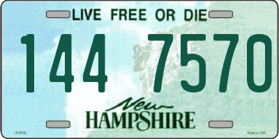 NH license plate 1447570