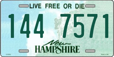 NH license plate 1447571