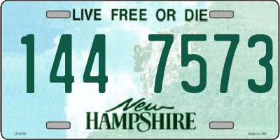 NH license plate 1447573