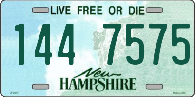 NH license plate 1447575
