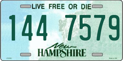 NH license plate 1447579