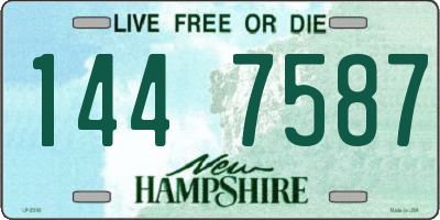NH license plate 1447587