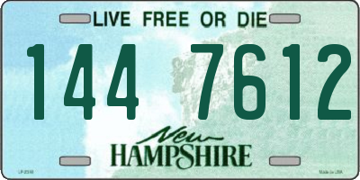 NH license plate 1447612