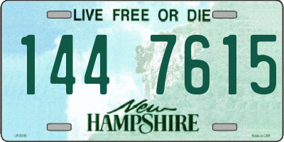 NH license plate 1447615