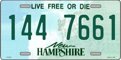NH license plate 1447661