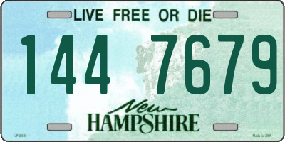 NH license plate 1447679