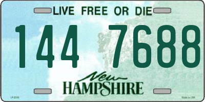 NH license plate 1447688