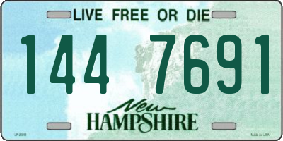 NH license plate 1447691
