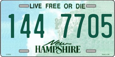 NH license plate 1447705