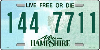 NH license plate 1447711