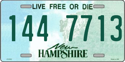 NH license plate 1447713