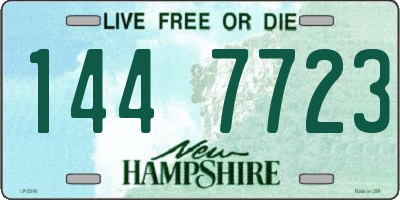 NH license plate 1447723