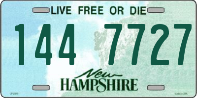 NH license plate 1447727