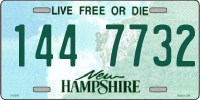 NH license plate 1447732