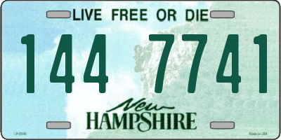 NH license plate 1447741