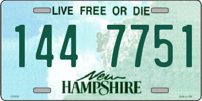 NH license plate 1447751