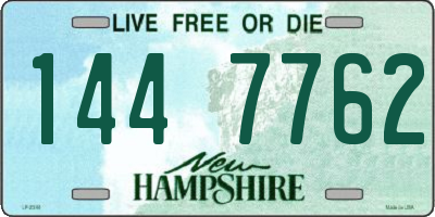 NH license plate 1447762